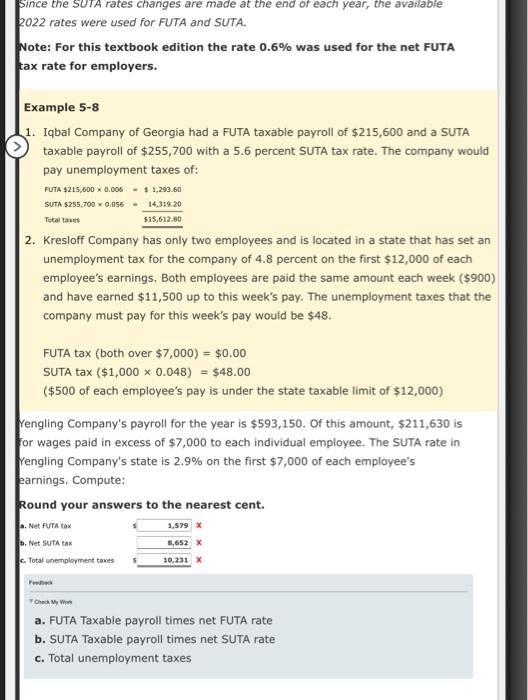 Since the SUTA rates changes are made at the end of