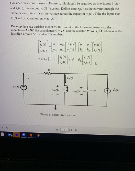 Solved Consider the circuit shown in Figure 1, which may be | Chegg.com