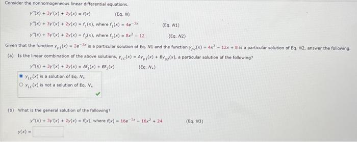 Solved Consider the differential equation | Chegg.com
