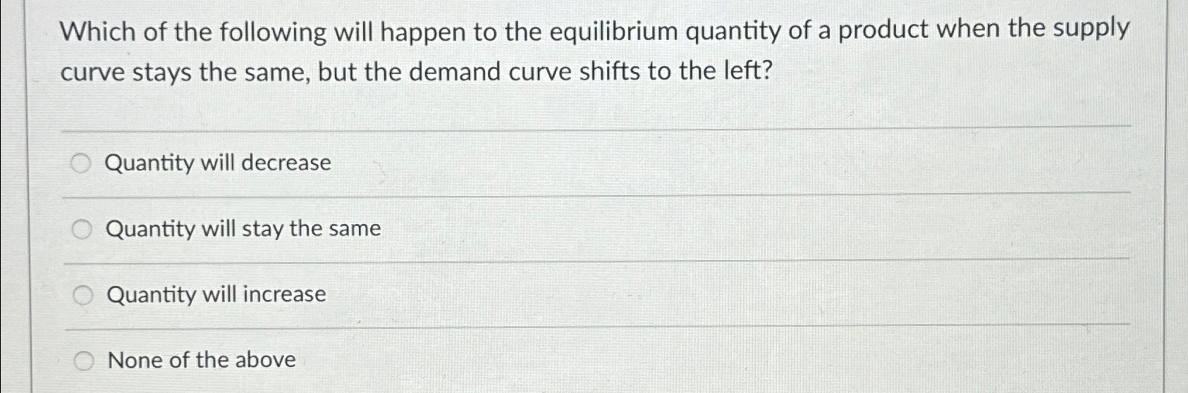 Solved Which of the following will happen to the equilibrium | Chegg.com