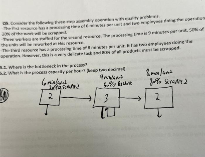 Solved Q5. Consider the following three-step assembly | Chegg.com