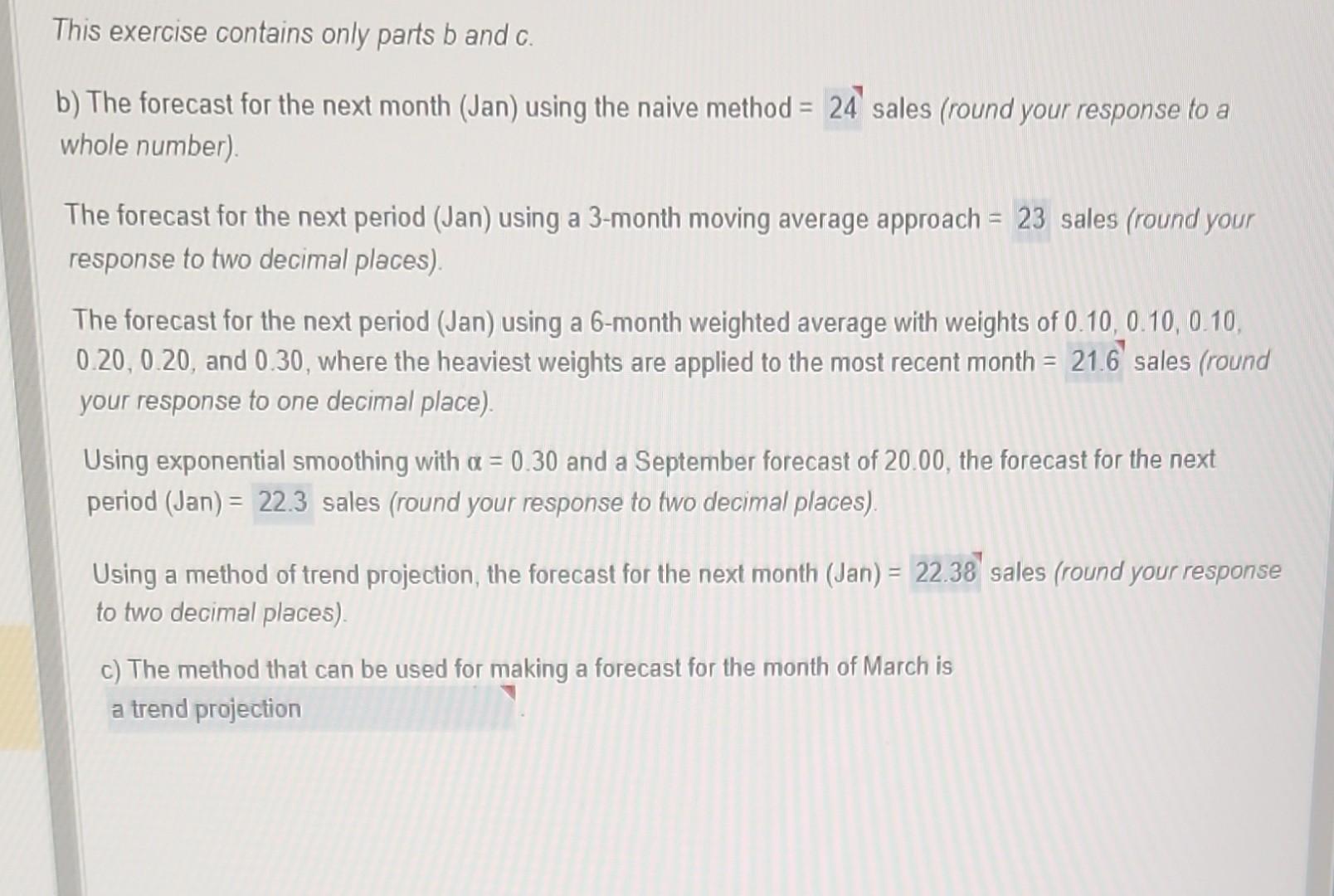 Solved His Exercise Contains Only Parts B And C. ) The | Chegg.com