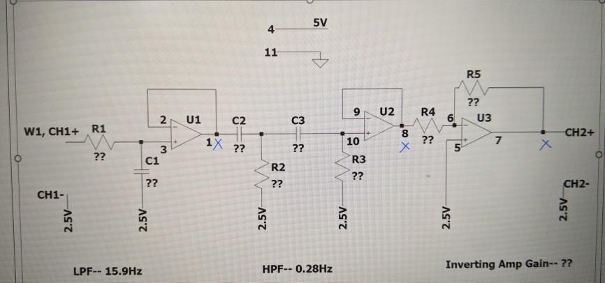 Solved How do I calculate the value of C1, R1, C2, R2, C3, | Chegg.com