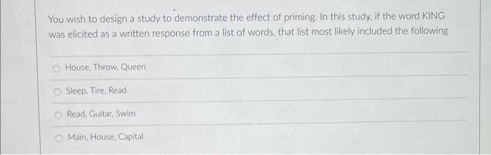 Solved You wish to design a study to demonstrate the effect | Chegg.com