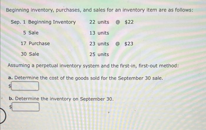 solved-beginning-inventory-purchases-and-sales-for-an-chegg