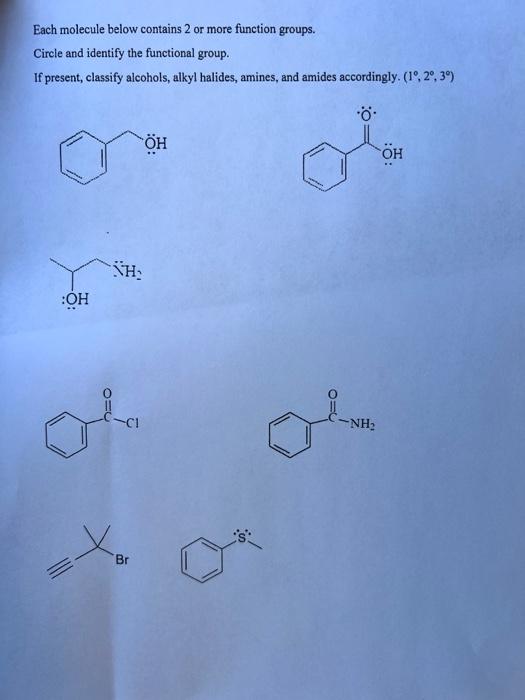 Solved CH3−CH2−CH2−OHEach molecule below contains 2 or more | Chegg.com