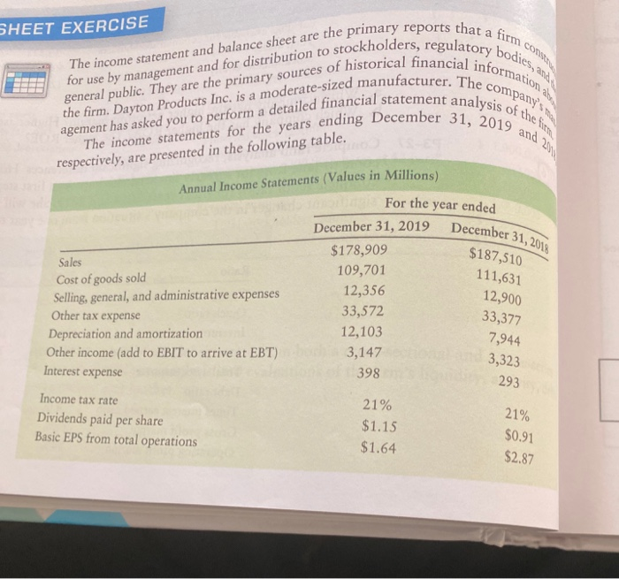 CHAPTER 3 Financial Statements and Ratio Analysis 141 | Chegg.com