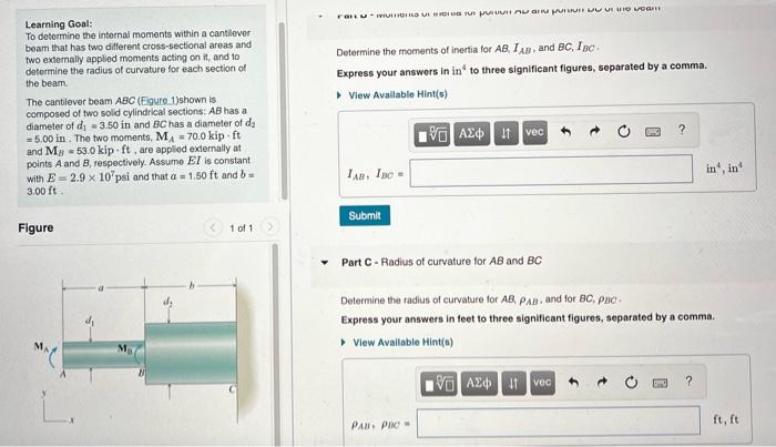 Solved Figure 1 Of 1 - Part B - Moments Of Inertia For | Chegg.com