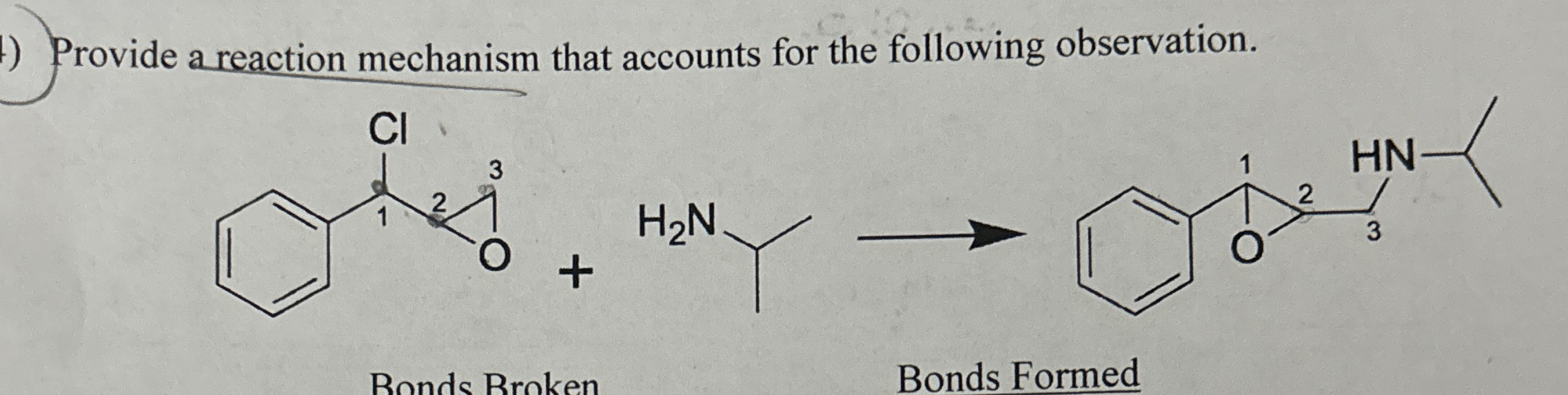 Solved Provide a reaction mechanism that accounts for the | Chegg.com