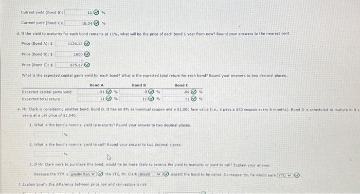 Solved 2. What is the expected capitgl gains yield for each | Chegg.com