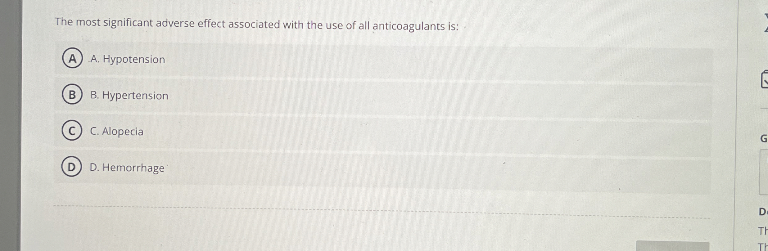 Solved The most significant adverse effect associated with | Chegg.com
