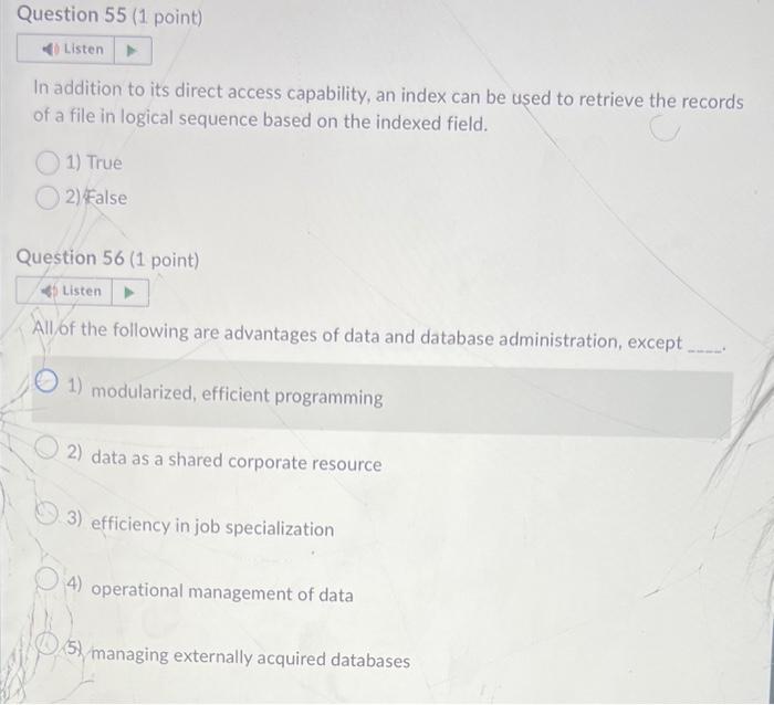 Solved Converting from first to second normal form involves | Chegg.com