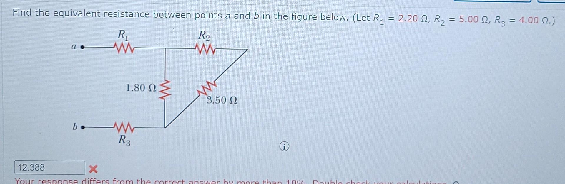 Solved = = Find the equivalent resistance between points a | Chegg.com