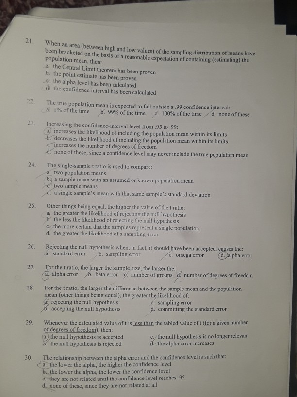 Solved Could you please check my answers? and if any are | Chegg.com