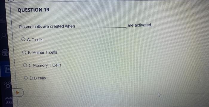 when activated both t and b cells produce memory cells