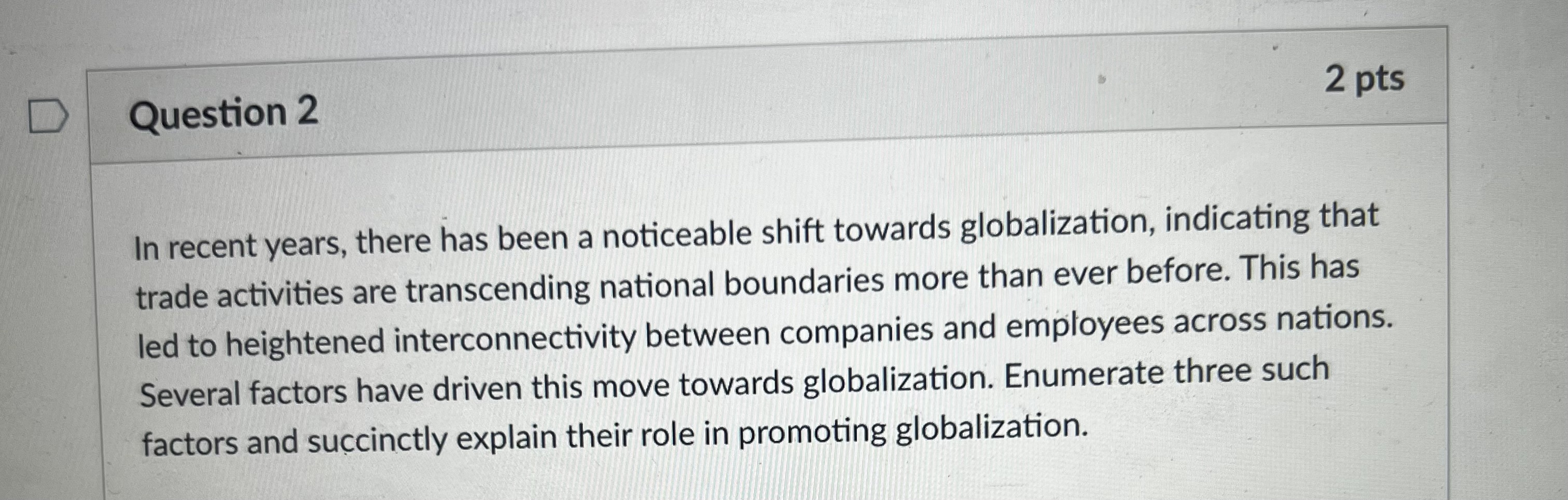 Solved Question 2In recent years, there has been a | Chegg.com