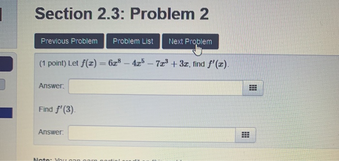 Solved Section 2.3: Problem 2 Previous Problem Problem List | Chegg.com