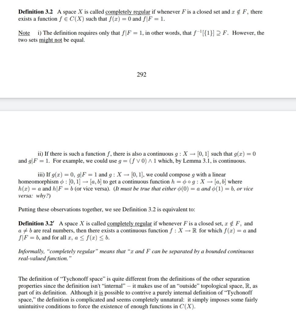 Solved Prove That The Moore Plane Is A Completely Regular Chegg Com