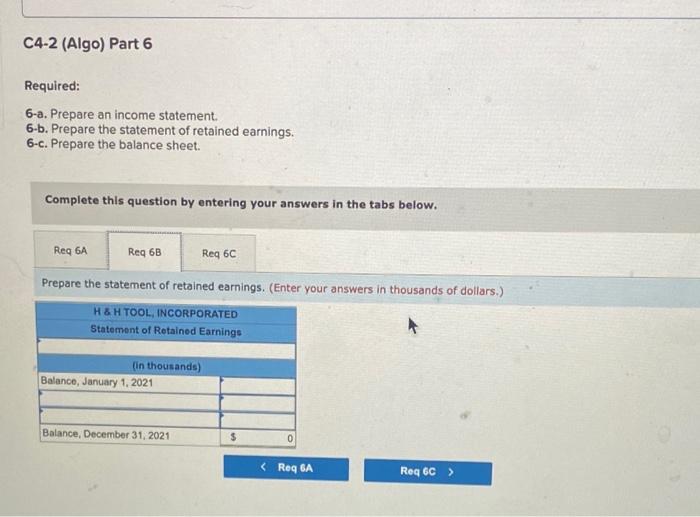 Solved C4-2 (Algo) From Recording Transactions (Including | Chegg.com