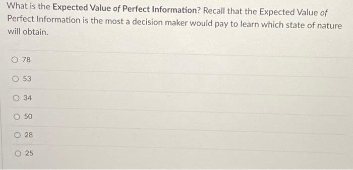 Solved Use this information for the following two questions. | Chegg.com