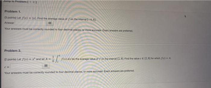 Solved Jump To Problemi 1 21 Problem 1. 3 Points) Let/(x) = | Chegg.com