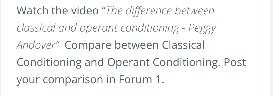 Solved Watch The Video The Difference Between Classical And Chegg