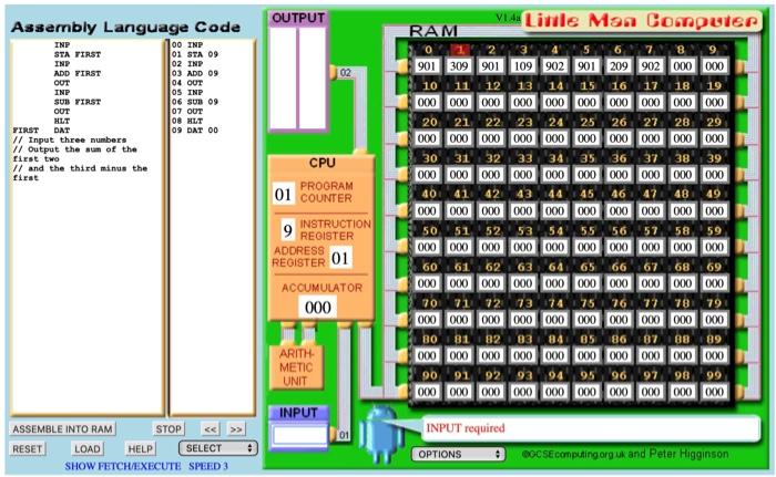 Solved INP STA FIRST INP ADD FIRST OUT INP SUB FIRST OUT HLT | Chegg.com
