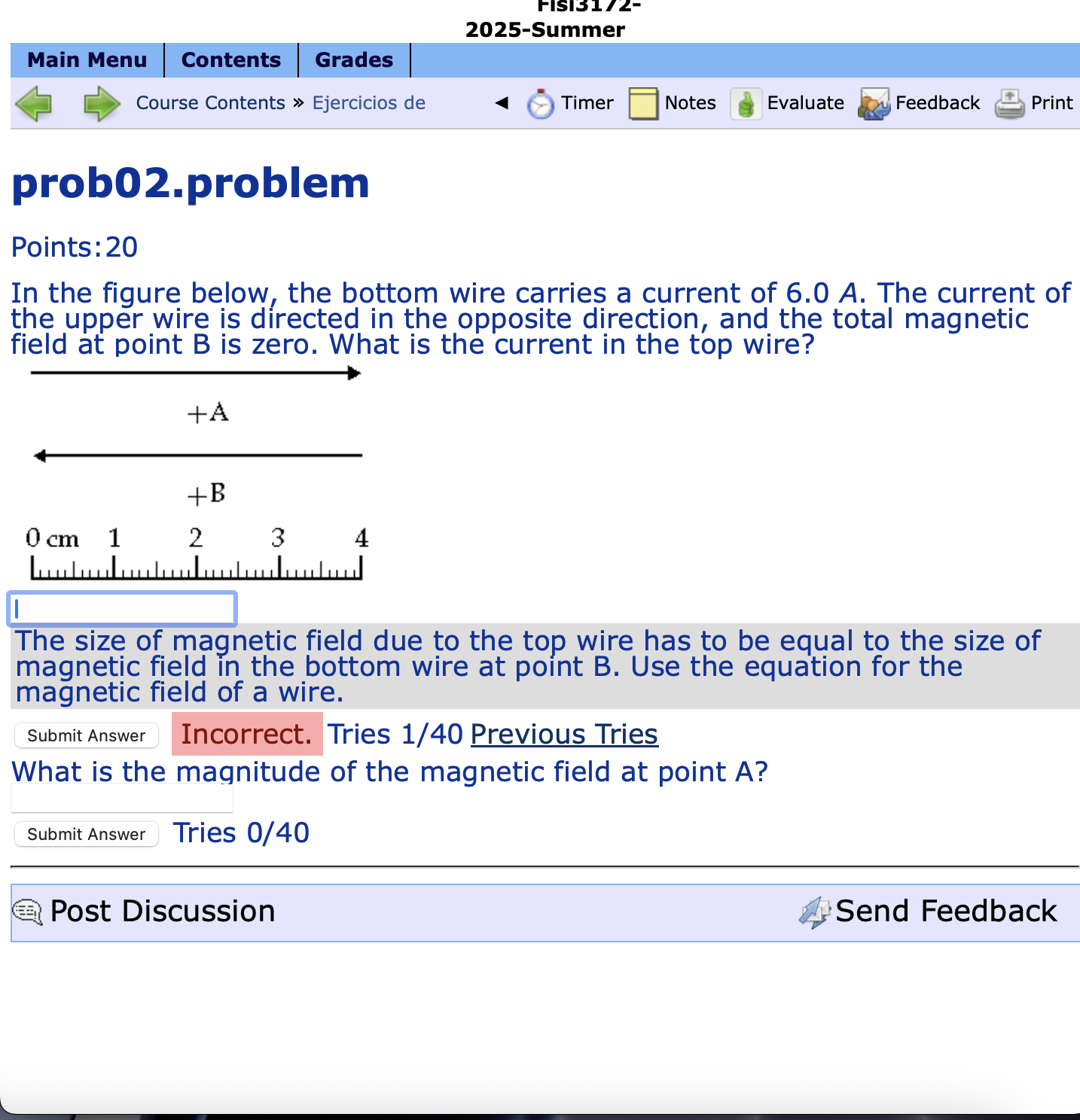Solved prob02.problem Points:20 ﻿In the figure below, the | Chegg.com
