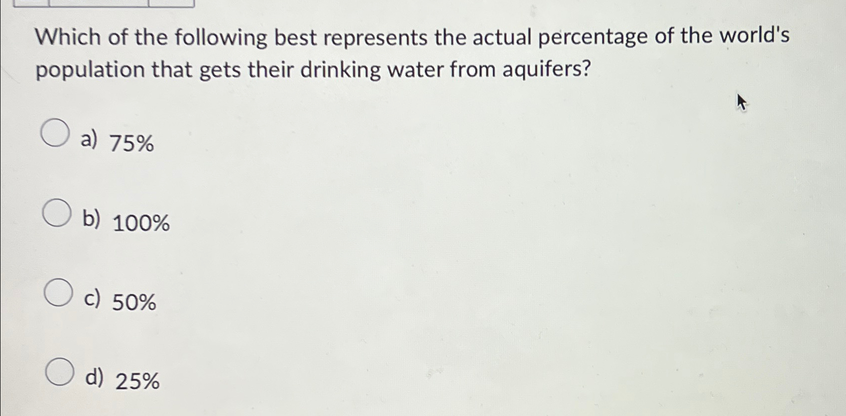 Solved Which of the following best represents the actual | Chegg.com