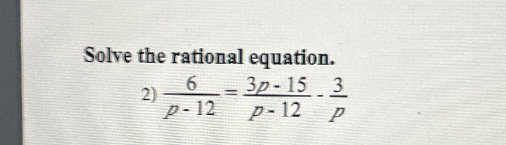 5x 6 1 3 7 12 rational equation