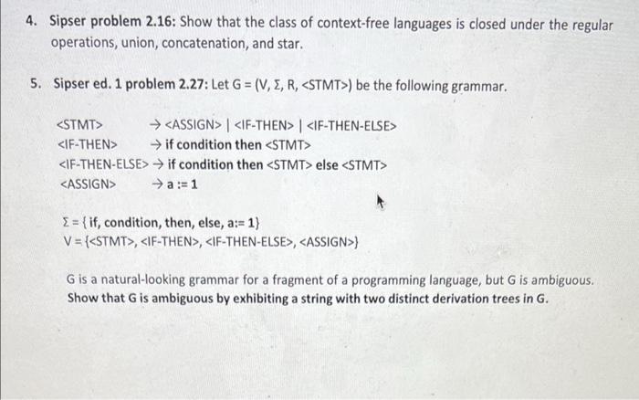 solved-4-sipser-problem-2-16-show-that-the-class-of-chegg