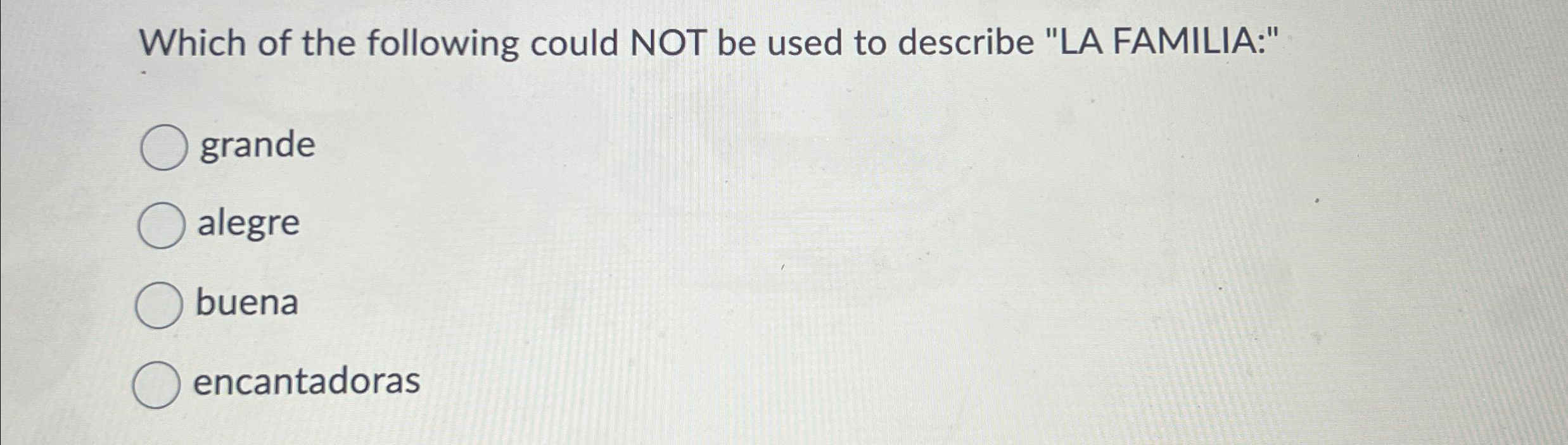 Solved Which of the following could NOT be used to describe | Chegg.com