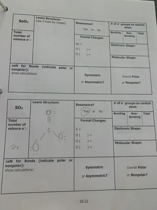 Solved Procedure Part I Molecular Models and Lewis