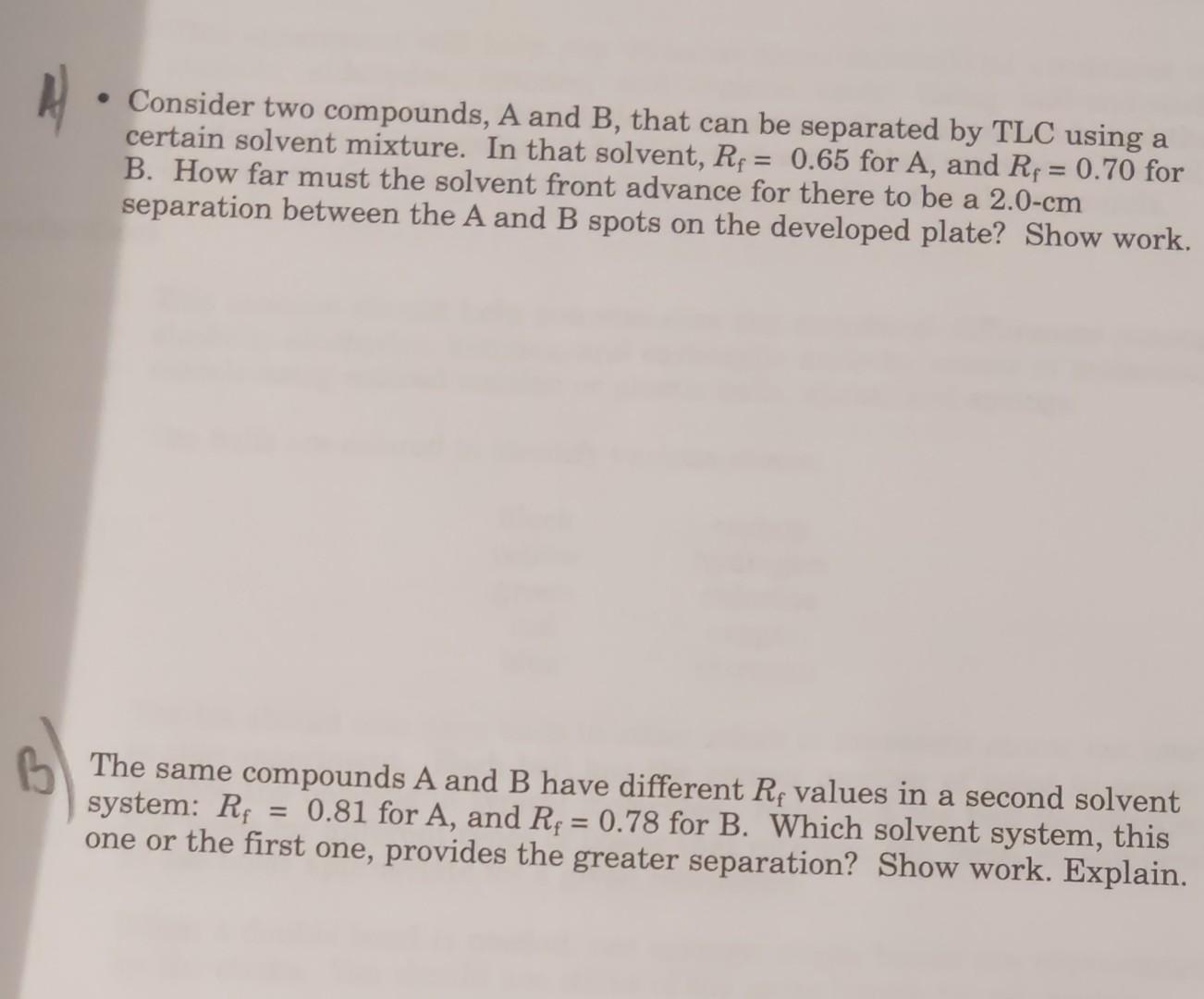 Solved - Consider Two Compounds, A And B, That Can Be | Chegg.com