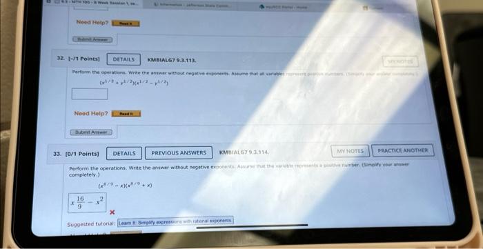 Solved 32. [TI Points] DETALS NMBLALG 9.3.113. | Chegg.com