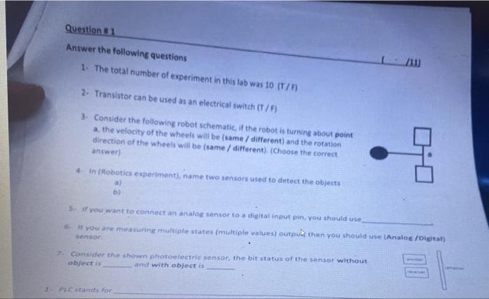 Solved Question #1 Answer The Following Questions 1- The | Chegg.com