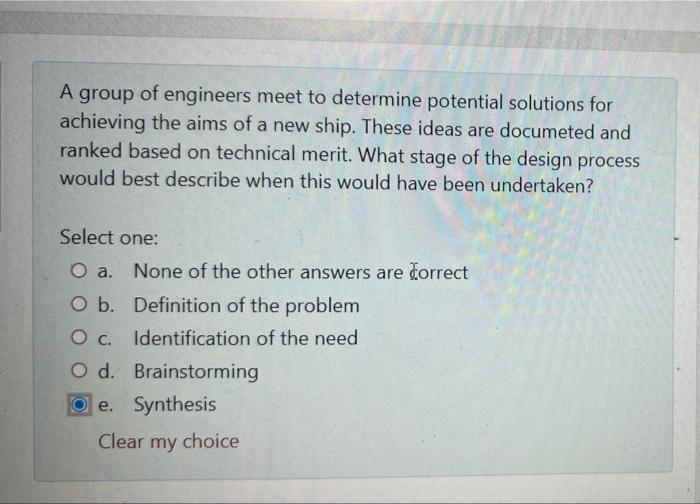 Solved A Group Of Engineers Meet To Determine Potential | Chegg.com