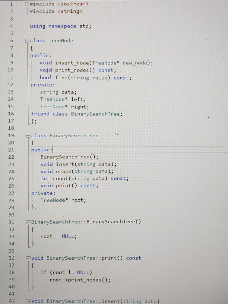 Solved C++ OOP. Add to the 'Treenode' Class a pointer to the | Chegg.com