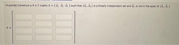 Solved 3 25 4 4 2 30 4 Points Are The Vectors And L Chegg Com