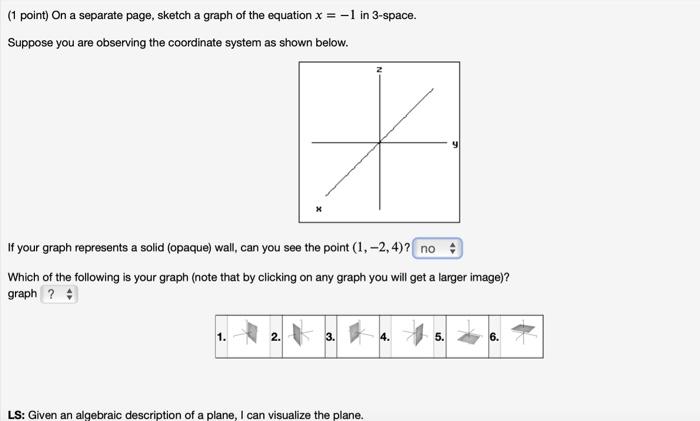 Solved ( 1 point) On a separate page, sketch a graph of the | Chegg.com
