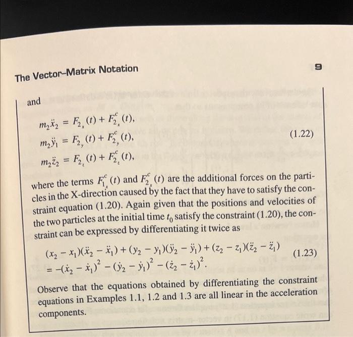 Solved 1.3 In Example 1.3 the distance between the particles | Chegg.com