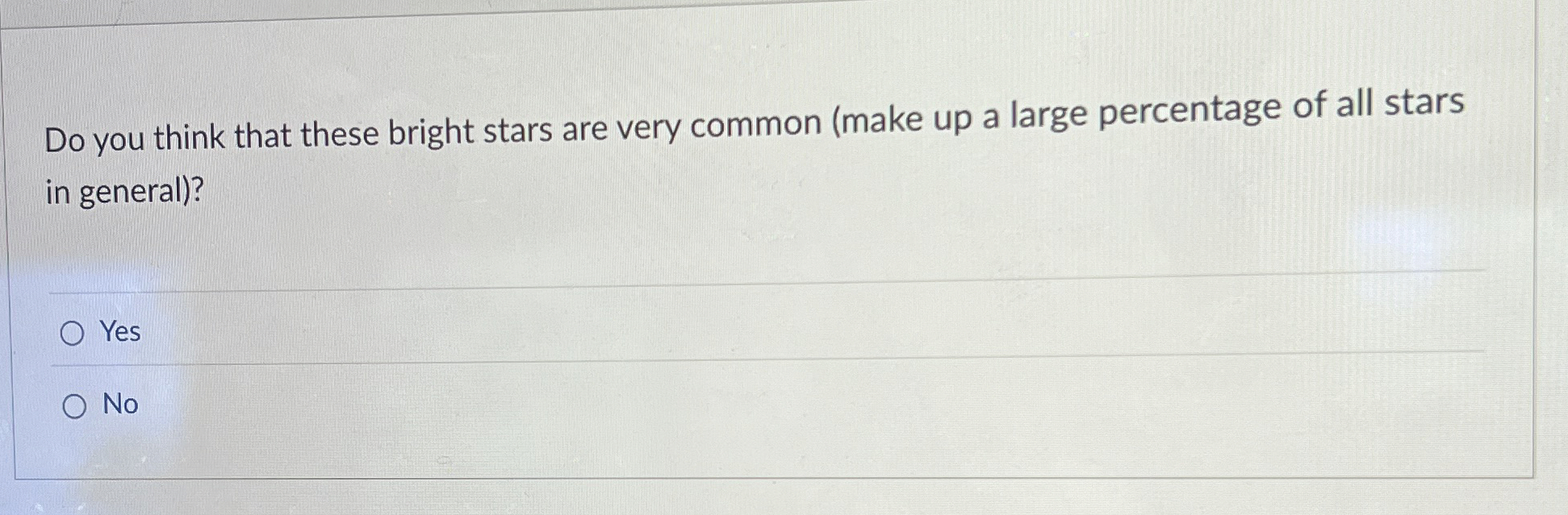 Solved Do you think that these bright stars are very common | Chegg.com