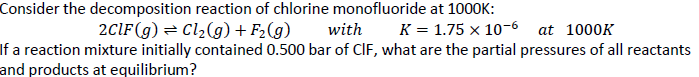 Solved Consider the followingIf a reaction mixture initially | Chegg.com