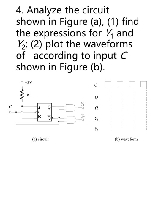 Solved 4. Analyze the circuit shown in Figure (a), (1) find | Chegg.com