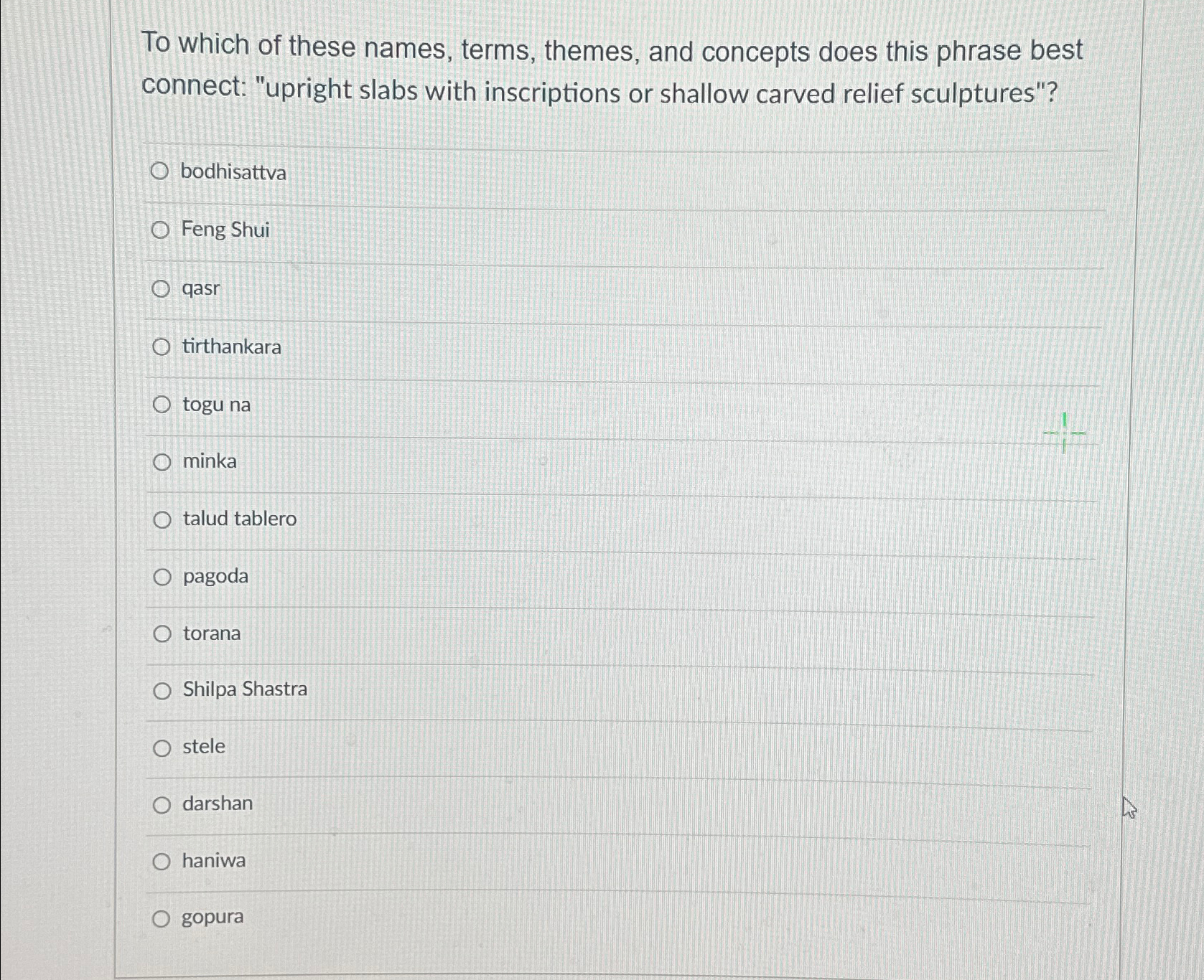 Solved To which of these names, terms, themes, and concepts | Chegg.com