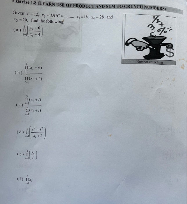 Sigma Crunch Solved RN USE OF SIGMA TO CRUNCH NUMBERS) Given x1 = 21, x2 | Chegg.com