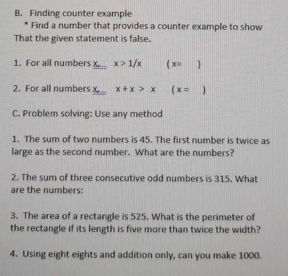 The sum of two numbers is 45. The first number is twice as large