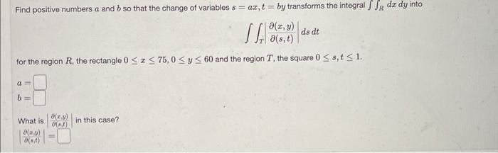 Solved Compute the Jacobian of: Φ(r,θ)=(4rcosθ,6rsinθ) | Chegg.com