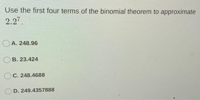 Solved Evaluate 9!. A. 3,628,800 OB. 36,288 C. 362,880 D. | Chegg.com