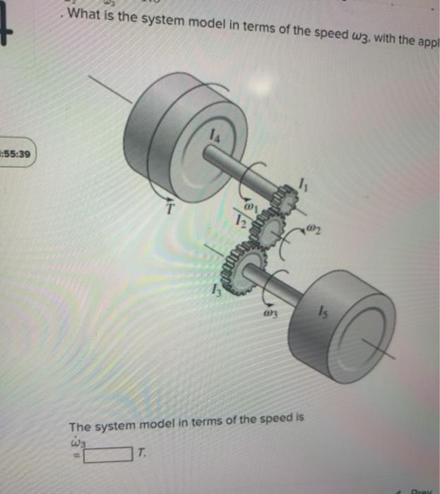 Solved For the geared system shown in the figure, assume | Chegg.com
